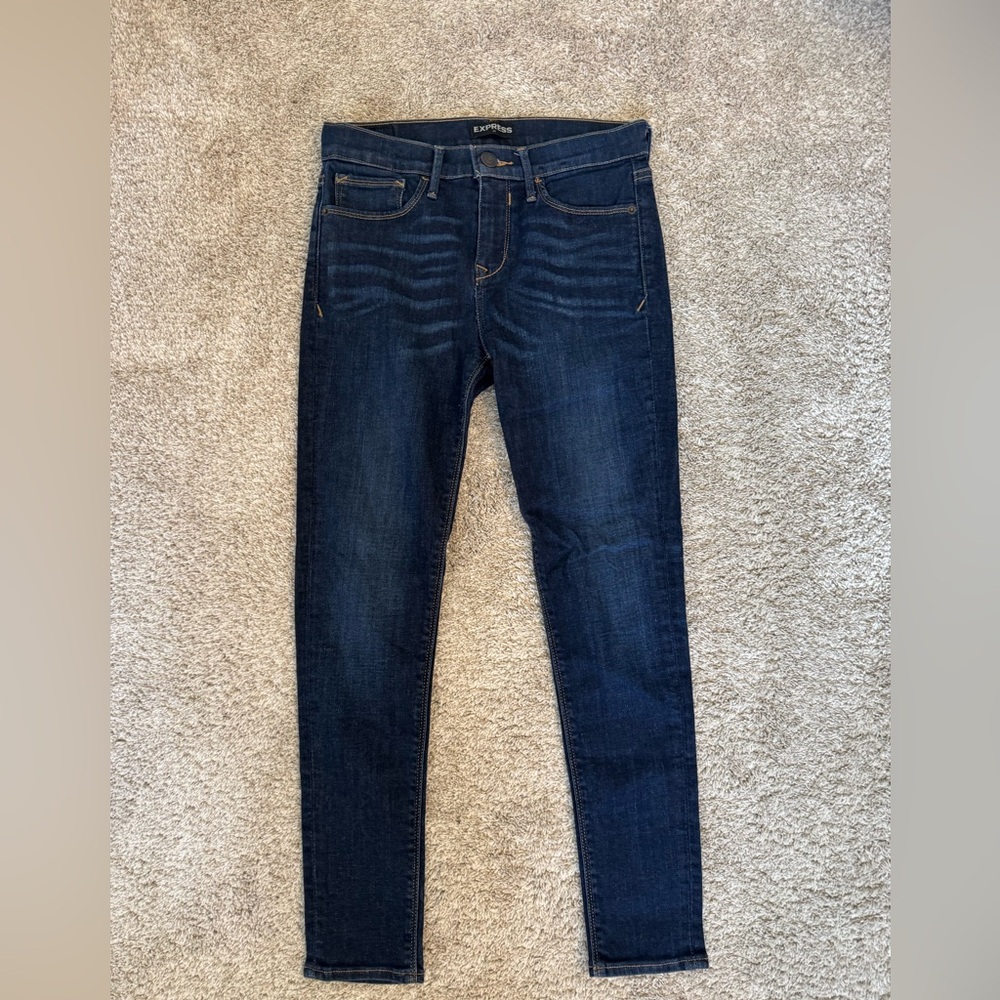 Express Mid-Rise Legging Jeans – Size 4 – Stretch Skinny